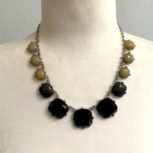 Black and Gray Statement Necklace